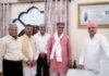 आरएसएस के वरिष्ठ पदाधिकारियों ने श्री दरबार साहिब में टेका मत्था, श्रीमहंत देवेन्द्र दास जी महाराज से लिया आशीर्वाद Senior RSS functionaries at Sri Darbar Sahib