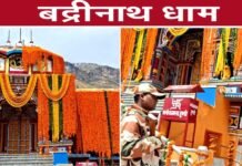 25 कुंतल फूलों से सजाया गया भगवान बदरी विशाल का धाम, कल सुबह खुलेंगे मंदिर के कपाट Badrinath Dham decorated with 25 quintal flowers