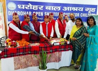 हल्द्वानी स्थित धरोहर बाल आश्रय गृह में रह रहे बच्चों के लिए उत्तराखंड सांस्कृतिक समिति ने दिया राशन