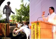 सीएम धामी ने किया सीडीएस जनरल बिपिन रावत की प्रतिमा का अनावरण तथा स्मारक का लोकार्पण, बोले सैनिकों के सपनों का उत्तराखण्ड बनाना हमारा लक्ष्य statue of CDS General Bipin Rawat