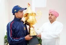 एसजीआरआर पब्लिक स्कूल के छात्र अपूर्व प्रजापति ने नेशनल गेम्स 10 मीटर शूटिंग में जीता स्वर्ण पदक