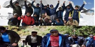 18 किमी पैदल चलकर हेमकुंड पहुंचे डीएम हिमांशु खुराना, तैयारियों का लिया जायजा, अभी जमी है 8 फीट बर्फ DM Himanshu Khurana reached Hemkund
