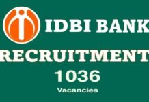 IDBI बैंक में 1036 पदों पर निकली भर्ती, जल्द करें अप्लाई idbi bank job recruitment 2023