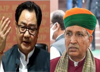मोदी कैबिनेट में बड़ा फेरबदल, किरेन रिजिजू से छीना गया कानून मंत्रालय, इन्हें बनाया गया नया कानून मंत्री kiren rijiju arjun-meghwal