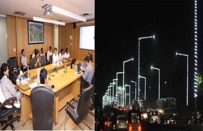 roads of Greater Noida will be decorated with LED strip lighting