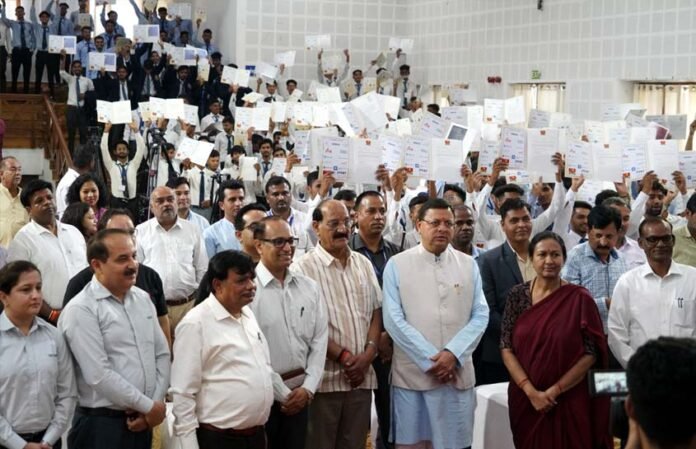 Dhami distributed appointment letters to 272 youths