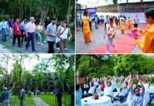 G20 डेलिगेट्स ने लिया योगा और मेडिटेशन का नैसर्गिक अनुभव, चौरासी कुटिया महेश योगी साधना केंद्र में आध्यात्मिकता में लीन हुए विदेशी मेहमान