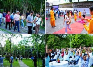 G20 डेलिगेट्स ने लिया योगा और मेडिटेशन का नैसर्गिक अनुभव, चौरासी कुटिया महेश योगी साधना केंद्र में आध्यात्मिकता में लीन हुए विदेशी मेहमान