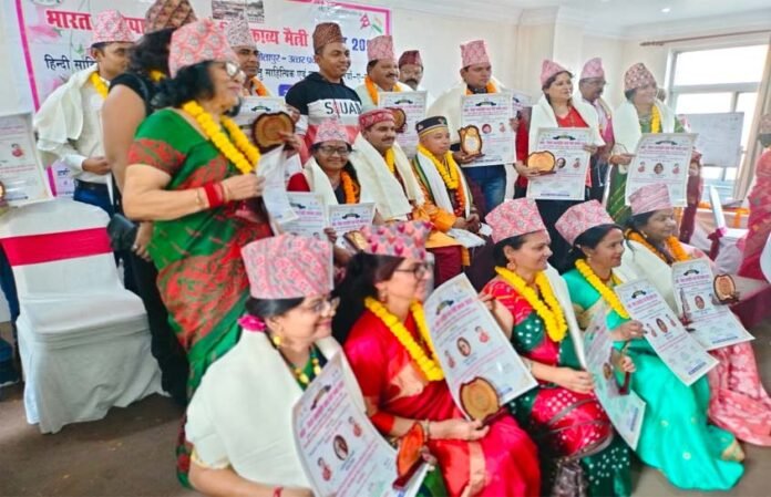 Indo-Nepal-International-Poetry-Friendship-Award-2023 Four poets of Pauri received Indo-Nepal International Poetry Friendship Award 2023