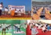पौड़ी में अंतर्राष्ट्रीय योग दिवस पर लोगों ने बढ़चढ़ कर किया प्रतिभाग