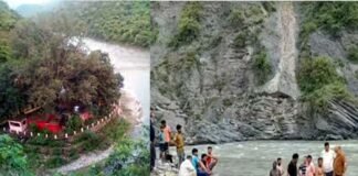 दुखद: सतपुली के दंगलेश्वर महादेव मंदिर में जलाभिषेक करने गई युवती और किशोरी नयार नदी में डूबीं, दोनों की मौत Dangleshwar Mahadev Temple in Satpuli