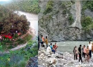 दुखद: सतपुली के दंगलेश्वर महादेव मंदिर में जलाभिषेक करने गई युवती और किशोरी नयार नदी में डूबीं, दोनों की मौत Dangleshwar Mahadev Temple in Satpuli