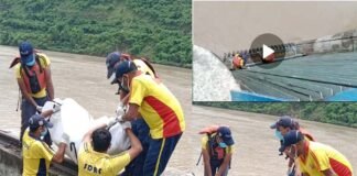श्रीनगर डैम की झील में मिला शव, SDRF ने किया बरामद Dead body found in Srinagar Dam
