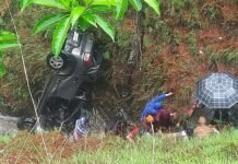 स्कूल से लौट रहे शिक्षकों की कार खाई में गिरी, एक शिक्षक की मौत, दो शिक्षिकायें घायल car fell into ditch teacher died