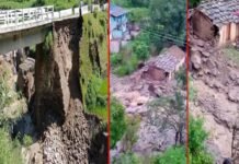 पौड़ी के रौली गांव में फटा बादल, गौशाला तबाह, मवेशी मरे, पीठसैंण-बूंगीधार मोटरमार्ग पर बना पुल क्षतिग्रस्त