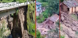 पौड़ी के रौली गांव में फटा बादल, गौशाला तबाह, मवेशी मरे, पीठसैंण-बूंगीधार मोटरमार्ग पर बना पुल क्षतिग्रस्त