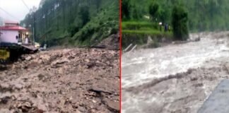 उत्तरकाशी में भारी बारिश और बादल फटने की खबर, यमुनोत्री और बद्रीनाथ हाईवे मलबा गिरने से बंद cloudburst in Uttarkashi