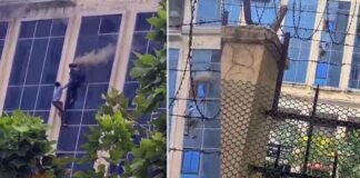 ग्रेटर नोएडा वेस्ट के गैलेक्सी प्लाजा में लगी आग, जान बचाने के लिए तीसरी मंजिल से कूदे युवक-युवती घायल