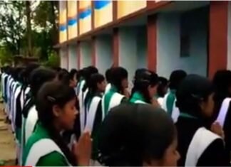 जीजीआईसी पौड़ी की 12वीं कक्षा की सीलिंग गिरी, बाल बाल बची छात्रायें ggic-pauri