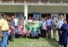 अमर शहीद श्रीदेव सुमन के बलिदान दिवस पर जीआईसी देवलगढ़ में वृहद वृक्षारोपण कार्यक्रम