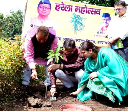 उत्तराखंड में आज से हरेला पर्व का आगाज, सीएम धामी ने पत्नी संग मुख्यमंत्री आवास में किया पौधरोप