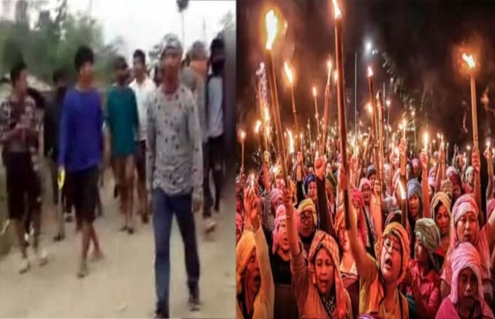 manipur-viral-video two-women-being-paraded-naked-in-manipur