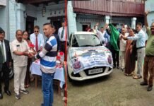 सैन्य धाम के लिए पौड़ी से भेजा गया तीन नदियों का जल, विधायक ने हरी झंडी दिखाकर जल कलश वाहन को किया रवाना military base