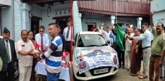 सैन्य धाम के लिए पौड़ी से भेजा गया तीन नदियों का जल, विधायक ने हरी झंडी दिखाकर जल कलश वाहन को किया रवाना military base
