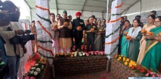 उत्तराखंड : सैन्य धाम में अमर जवान ज्योति का CDS अनिल चौहान ने किया शिलान्यास, 1734 शहीदों के आंगन की मिट्टी, 28 नदियों का पवित्र जल किया अर्पित sainyadham-dehradun