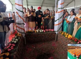 उत्तराखंड : सैन्य धाम में अमर जवान ज्योति का CDS अनिल चौहान ने किया शिलान्यास, 1734 शहीदों के आंगन की मिट्टी, 28 नदियों का पवित्र जल किया अर्पित sainyadham-dehradun