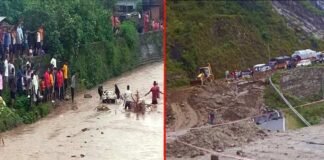 कोटद्वार में उफनाए गदेरे में बही कार, ऋषिकेश-बदरीनाथ हाईवे मलबा आने से बाधित, अगले तीन दिन भारी बारिश का अंदेशा, अलर्ट जारी Car swept away in Kotdwar