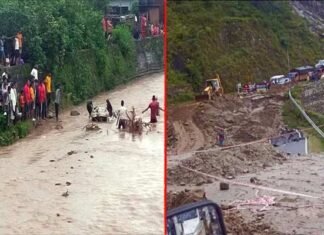 कोटद्वार में उफनाए गदेरे में बही कार, ऋषिकेश-बदरीनाथ हाईवे मलबा आने से बाधित, अगले तीन दिन भारी बारिश का अंदेशा, अलर्ट जारी Car swept away in Kotdwar
