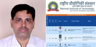 दुनिया के टॉप वैज्ञानिकों में शामिल हुए NIT उत्तराखंड के एसोसिएट प्रोफेसर डॉ धर्मेंद्र त्रिपाठी AD Scientific Index 2023
