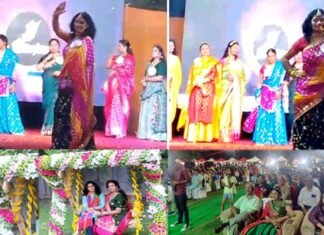 नोएडा के सेक्टर-34 में धूमधाम से मनाया गया हरियाली तीज, पारंपरिक वेशभूषा में महिलाओं ने किया रैंप वॉक