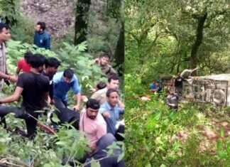 पौड़ी : खाई में गिरा पिकअप वाहन, चालक की मौत, दूसरा गंभीर रूप से घायल Pickup vehicle fell into ditch in Pauri