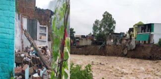 कोटद्वार में खोह नदी ने मचाई भारी तबाही, कई मकान नदी में समाये, सैकड़ों लोगों हुए बेघर Khoh river huge devastation in Kotdwar