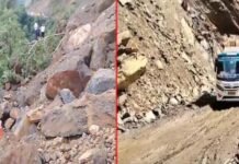 तोता घाटी में भूस्खलन से फिर बंद हुआ ऋषिकेश-बदरीनाथ मार्ग, केदारनाथ हाईवे भी कई जगह भूस्खलन की चपेट में, दून समेत कई जिलों में वर्षा का येलो अलर्ट landslide in Tota GHATI