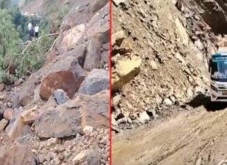 तोता घाटी में भूस्खलन से फिर बंद हुआ ऋषिकेश-बदरीनाथ मार्ग, केदारनाथ हाईवे भी कई जगह भूस्खलन की चपेट में, दून समेत कई जिलों में वर्षा का येलो अलर्ट landslide in Tota GHATI