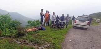 दुखद: मुडनेश्वर-साकिनखेत-सतपुली मोटरमार्ग पर गहरी खाई में गिरी मैक्स, महिला की मौत, 6 घायल max accident on mundneshwar-satpuli road