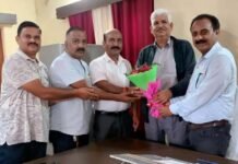 जू.हा.शिक्षक संघ पौड़ी द्वारा मुख्य शिक्षा अधिकारी दिनेश चन्द्र गौड़ का जिला मुख्यालय में स्वागत Chief Education Officer Dinesh Chandra Gaur