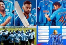 वर्ल्ड कप 2023 के लिए टीम इंडिया की नई हुई जर्सी लॉन्च, ये हुए बदलाव Team India new jersey launched for World Cup 2023