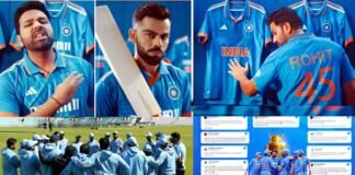 वर्ल्ड कप 2023 के लिए टीम इंडिया की नई हुई जर्सी लॉन्च, ये हुए बदलाव Team India new jersey launched for World Cup 2023