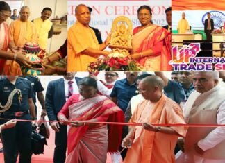 यूपी इंटरनेशनल ट्रेड शो 2023 का आगाज: देश-दुनिया से आए कारोबारियों को लुभा रहे हैं पारंपरिक कला से जुड़े उत्पाद UP International Trade Show 2023