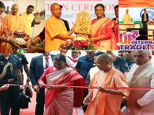यूपी इंटरनेशनल ट्रेड शो 2023 का आगाज: देश-दुनिया से आए कारोबारियों को लुभा रहे हैं पारंपरिक कला से जुड़े उत्पाद UP International Trade Show 2023