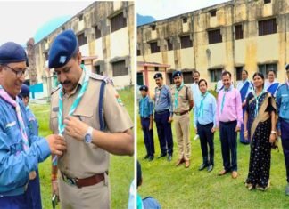 ब्लाक स्तरीय स्काउट -गाइड की तृतीय सोपान जांच परीक्षा एवं रैली का आयोजन