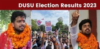 DUSU Election Result: दिल्ली यूनिवर्सिटी छात्र संघ चुनाव में एबीवीपी ने लहराया परचम, तुषार डेढ़ा बने अध्यक्ष, अपराजिता सचिव, देखें चुनाव परिणाम