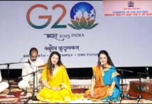 उत्तराखंड की उप्रेती सिस्टर्स ने G20 सम्मेलन में बिखेरा सुरों का जादू, देवी भवानी दैंणी हो.. झौड़ा गीत सुन विदेशी मेहमान भी हुए मंत्रमुग्ध, आप भी सुने g20 summit upreti sisters