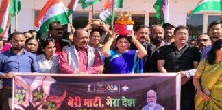 विकासखंड कल्जीखाल में शहीद सैनिकों के सम्मान में निकाली गई अमृत कलश यात्रा Amrit Kalash Yatra