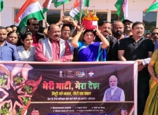 विकासखंड कल्जीखाल में शहीद सैनिकों के सम्मान में निकाली गई अमृत कलश यात्रा Amrit Kalash Yatra
