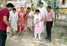सहयोग ट्रस्ट द्वारा 2 अक्तूबर को चलाया गया स्वच्छता अभियान Cleanliness campaign launched